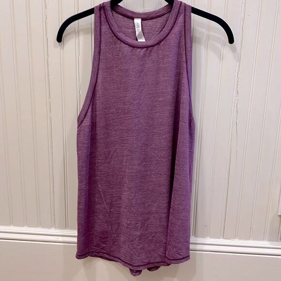 lululemon purple striped race back tank split back NWOT 6 - Picture 1 of 9